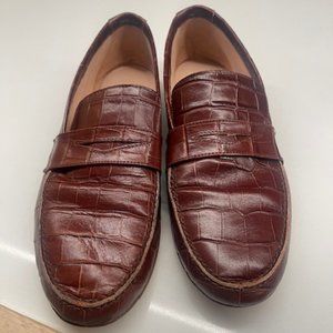 Clare V x Jamie Haller - Croc Brown Loafer Sz 7.5